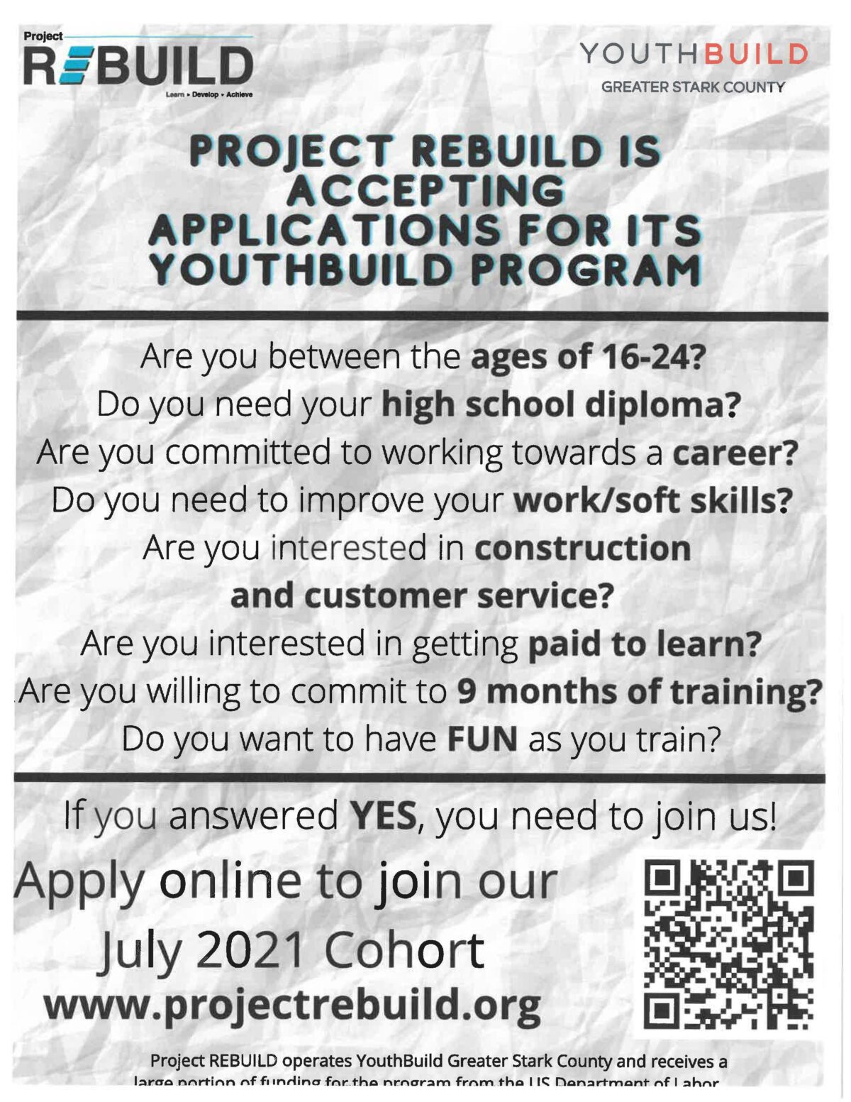 Project Rebuild - Now Accepting Applications - Stark Metropolitan ...